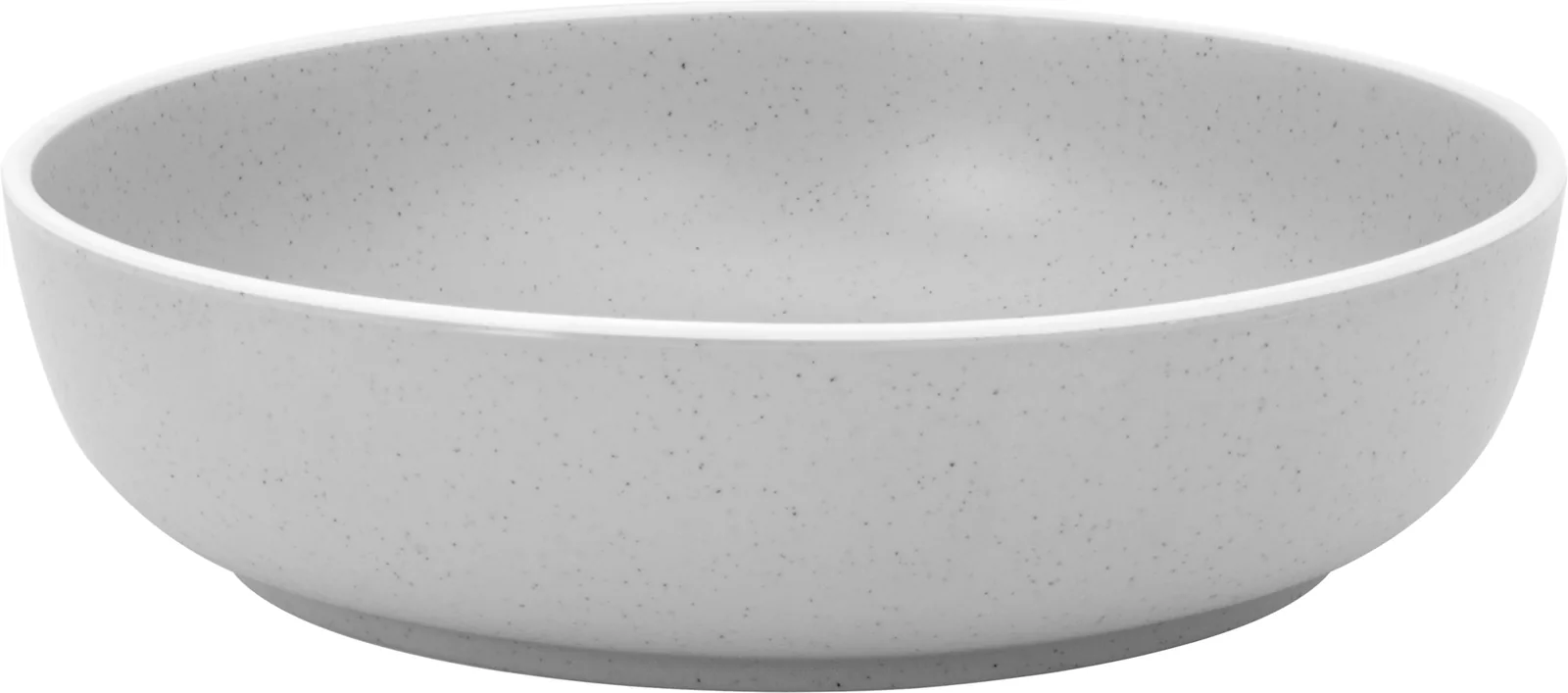 Brunner Dolomit Suppenteller Weiß – Stone-Touch-Melamin in steingutartiger Optik, 21 cm Durchmesser